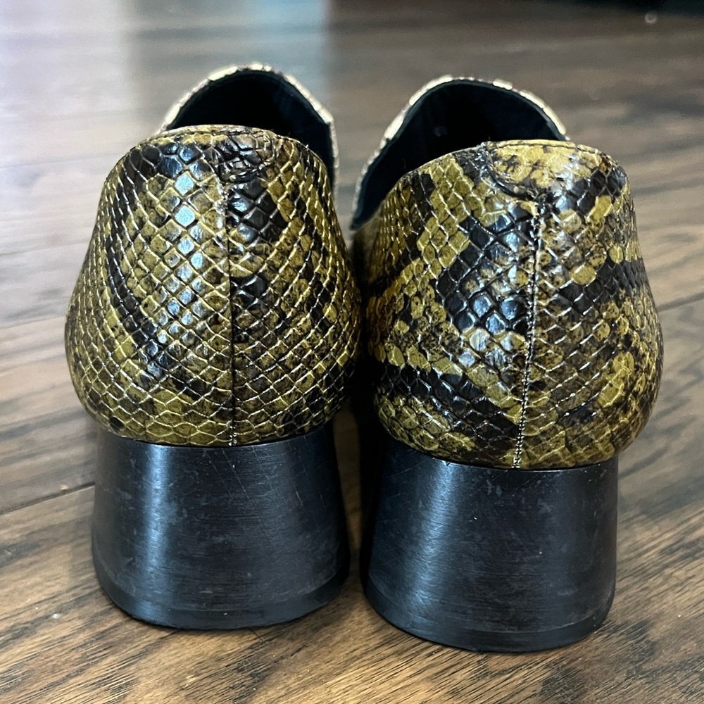 Freda Salvador Two Tone Python Print Loafers Sz 8… - image 6